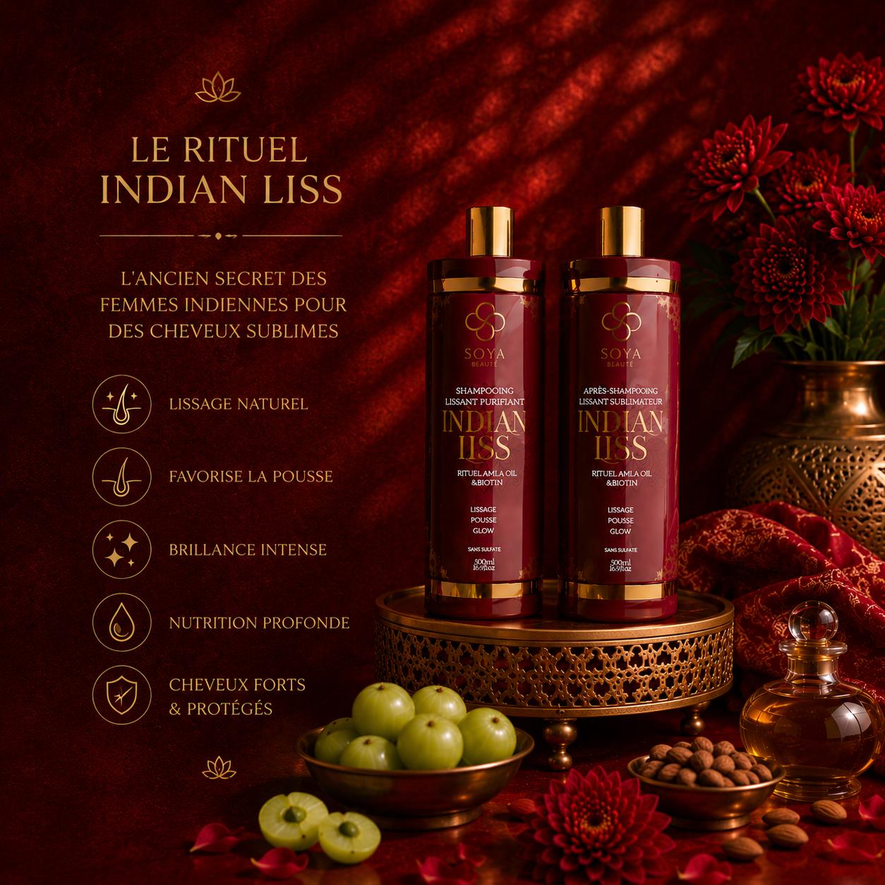 Pack Indian Liss : shampoing + après-shampoing