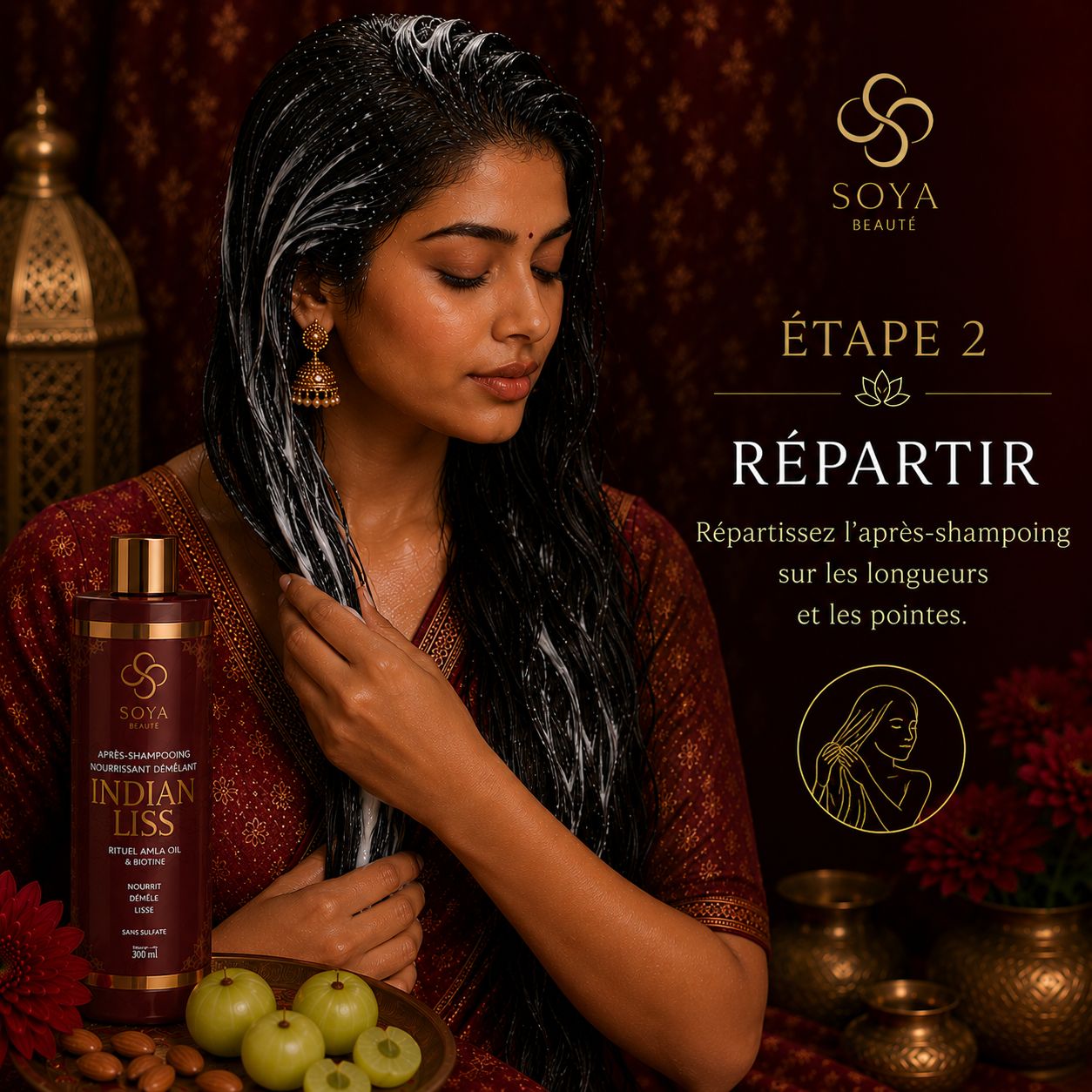 Après-shampoing Indian Liss