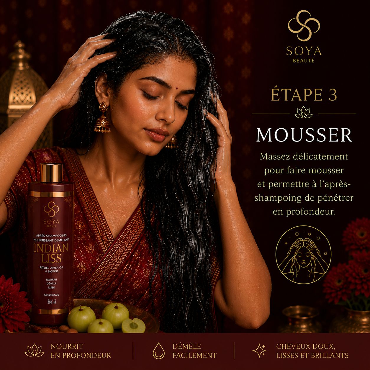 Après-shampoing Indian Liss